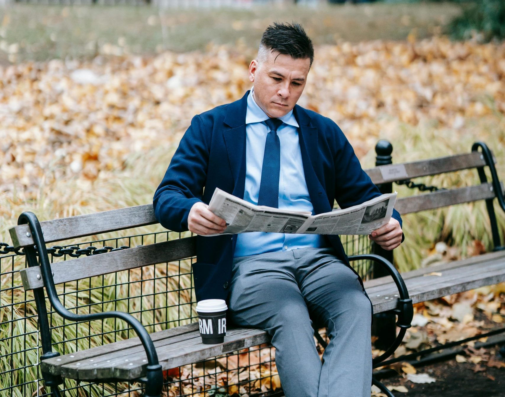 Man taking time out of his work day for self-care after therapy with a Calgary Psychologist
